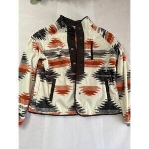 Southwestern Patterned Fleece Jacket Size L
